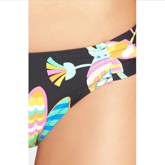 NWD‎ Trina Turk [ 4 ] Tahitian Floral Shirred Side Hipster Bikini Bottom - Picture 5 of 14